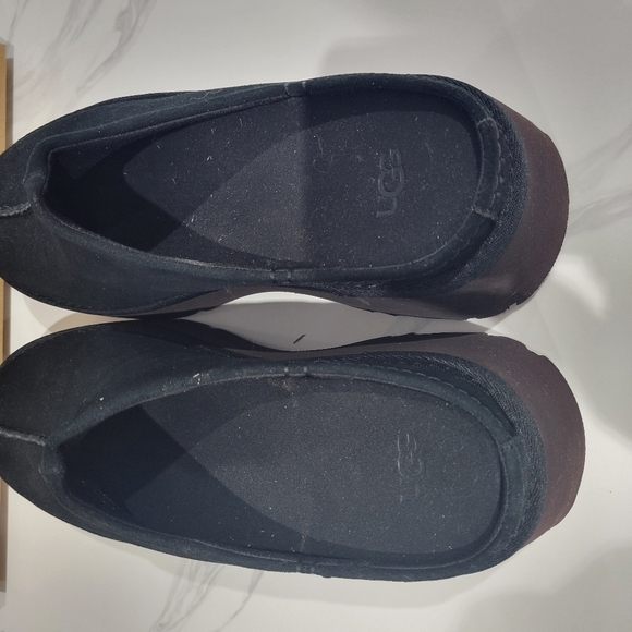 UGG Women's Black Suede Clogs - Picture 7 of 9